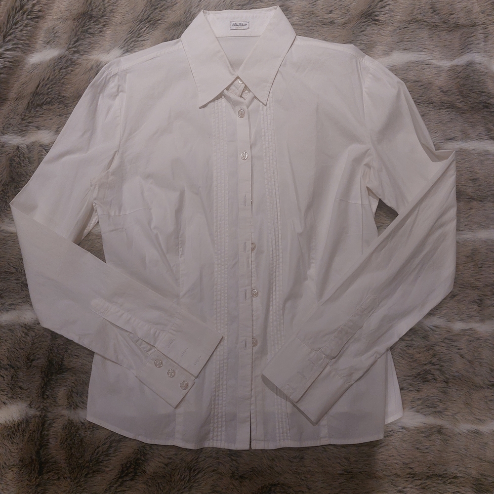 Talula Babaton Elegant Cream Button Down Shirt